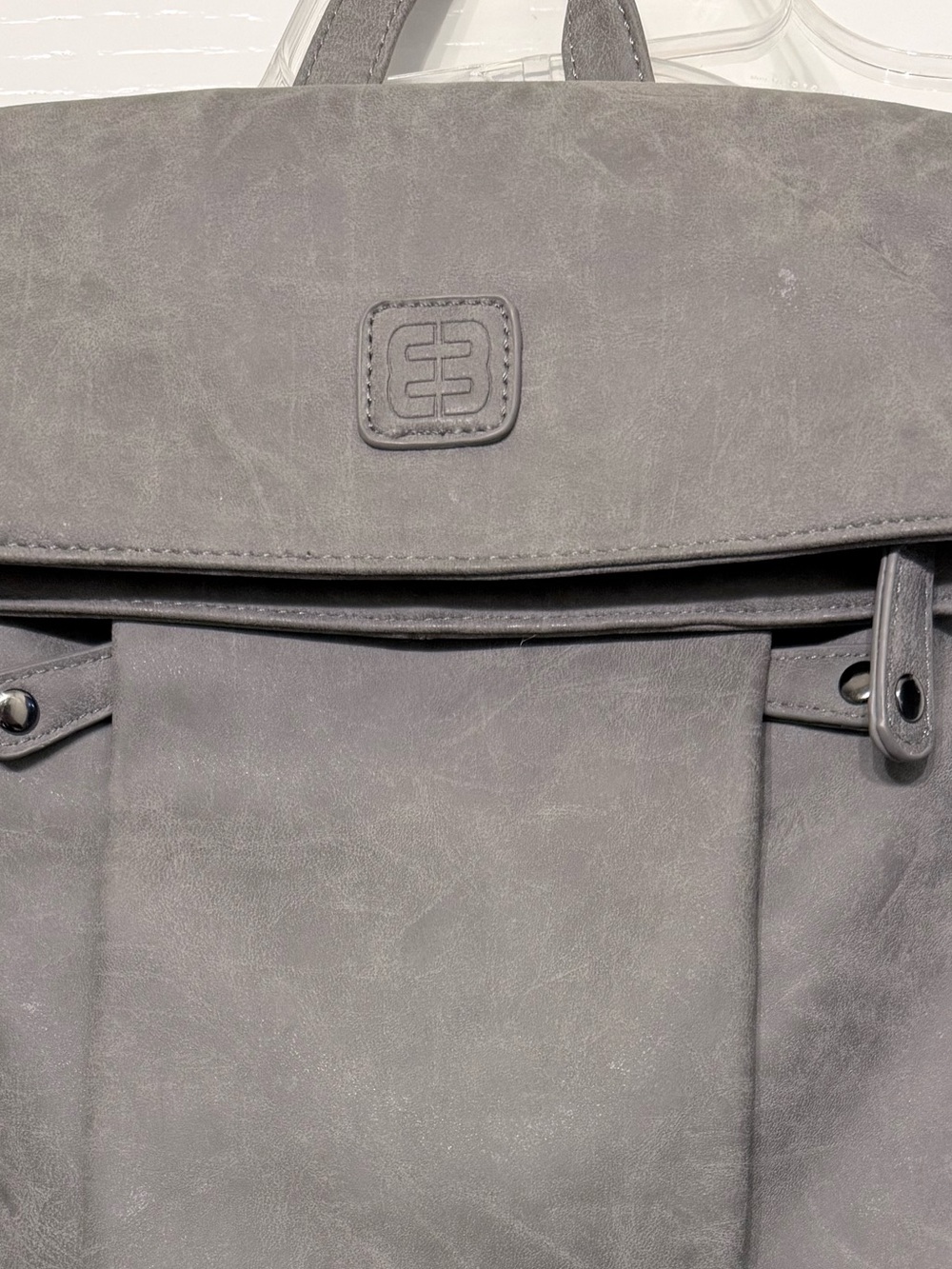 Gray Casual Backpack/ Purse - Picture 2 of 7